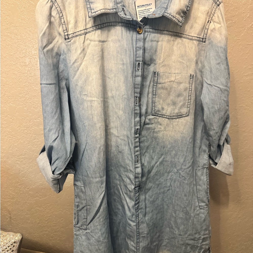 Live 4 Truth Light Blue Denim dress